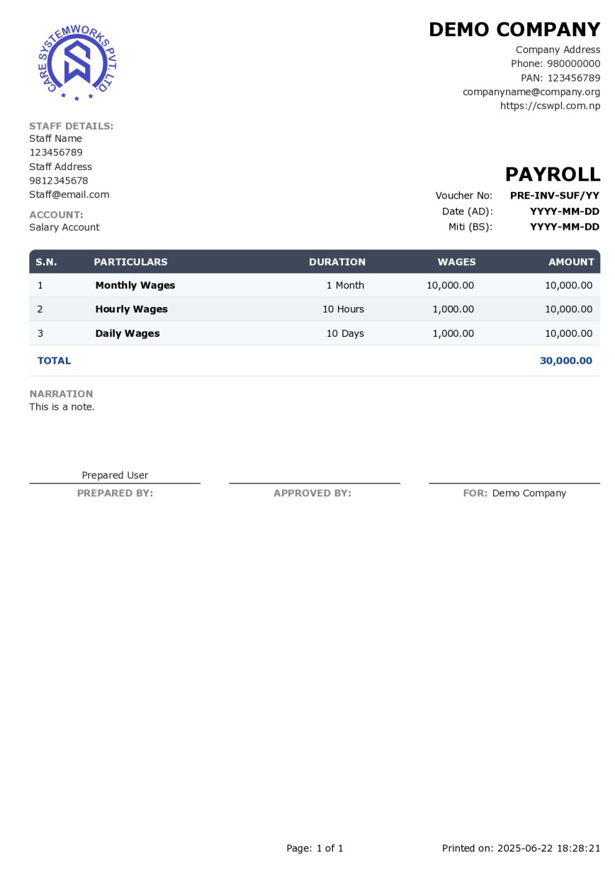 Payroll